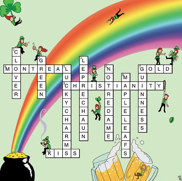 Comic card crossword